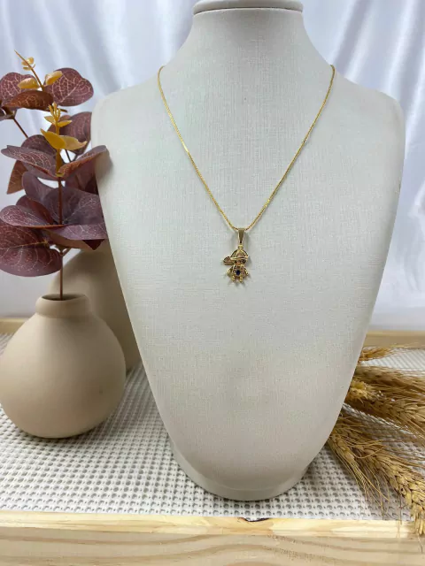 Colar Filho 1 menino Azul