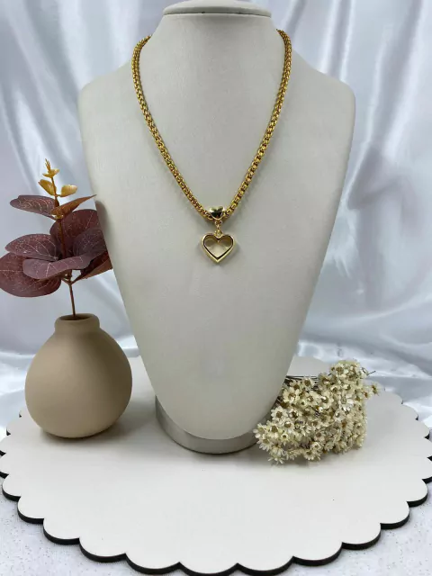 Colar Coração Dourado