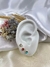 Brinco Trio com pedras coloridas - comprar online