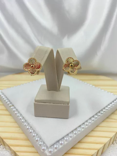 Brinco Folheado Trevo