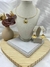 Conjunto Choker Aro e Brinco Concha