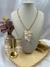 Conjunto Colar e Brinco Folhas de Concha - comprar online