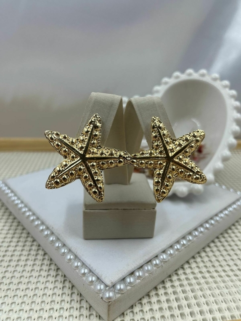 Brinco Estrela Banhado Dourado