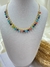 Choker Bolinhas Colorias - Banhada a Ouro Flash