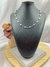 Choker Corações Folheada a Prata