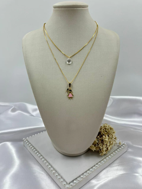 Colar Duplo Filho 1 Menina