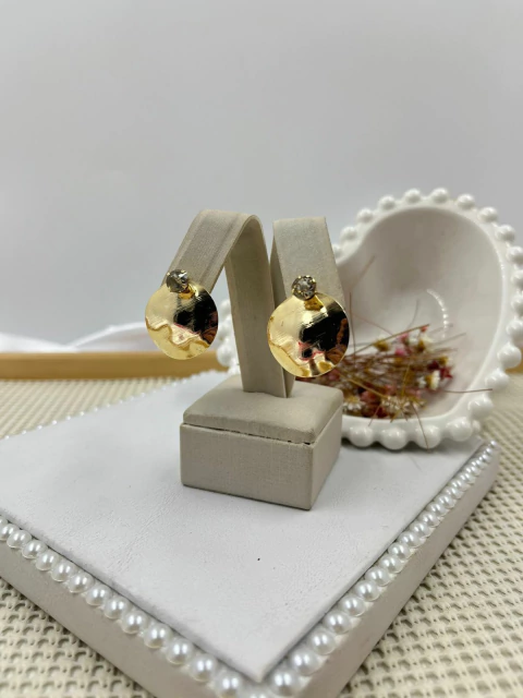 Brinco 2 em 1 Banhado Dourado