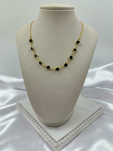 Choker Pedra - Banhada a Ouro Flash - comprar online