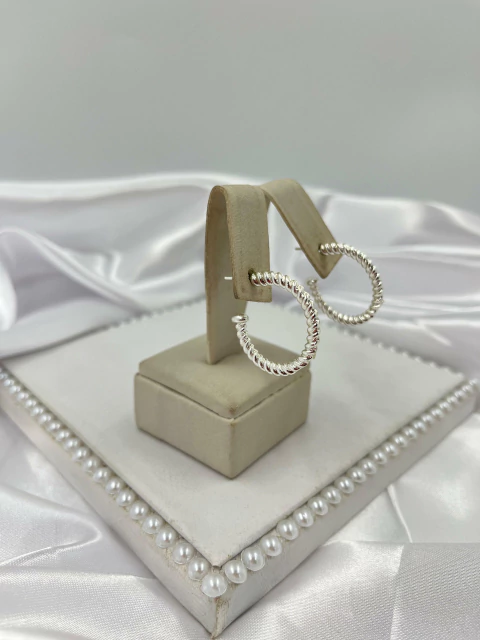 Brinco Argola Banhado a Prata