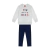 Conjunto Casaco Moletom E Calça Legging Kyly Cinza Ref.06 (De 1 A 8 Anos)