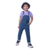 Jardineira Jeans Tradicional Menino Malwee Azul Ref.03 (De 4 A 8 Anos)