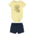 Conjunto Body Leão E Shorts Bebê Menino Malwee Amarelo Ref.03 (De P A G) - 1000139371-01652