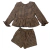 Conjunto Blusa + Shorts Xadrez Flanelado Menina Luluzinha Marrom Ref.03 (De 2 A 4 Anos) - 040258126 - comprar online