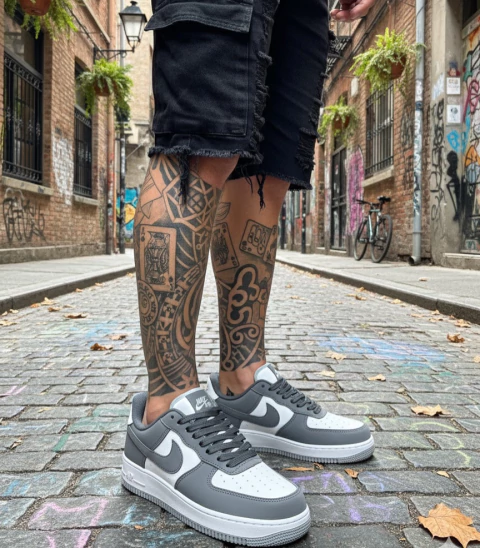 Tênis Nike Air Force Branco - Grafite - comprar online