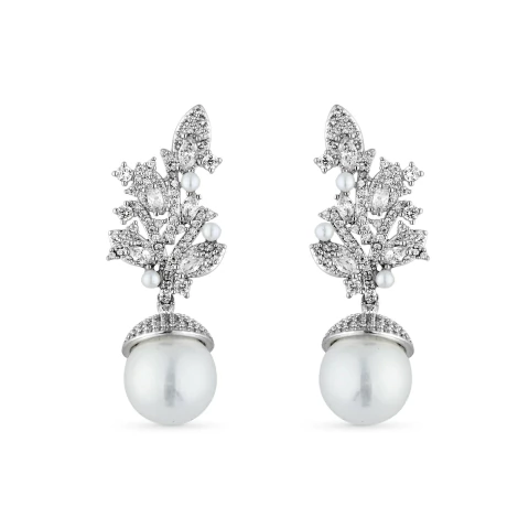 Brinco Aurora | Ródio - comprar online