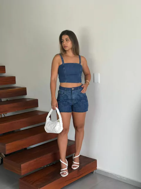 CROPPED QUADRADO JEANS - comprar online