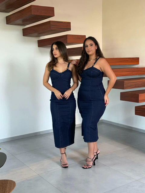 VESTIDO MIDI DE ALÇA - comprar online