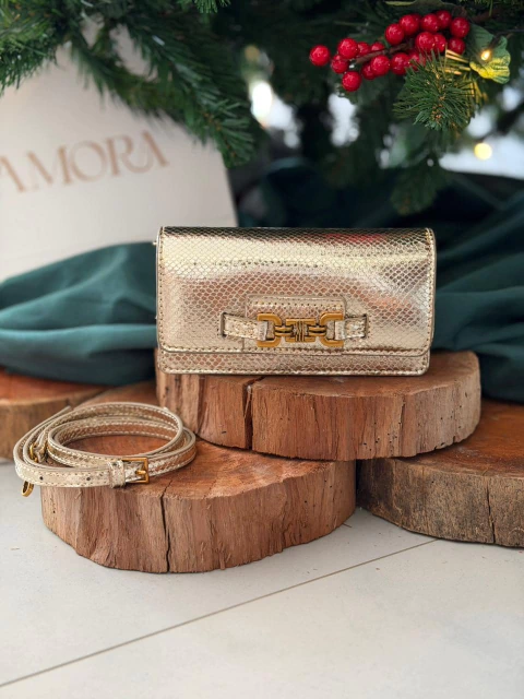 BOLSA DOURADA COMPRIDA - comprar online