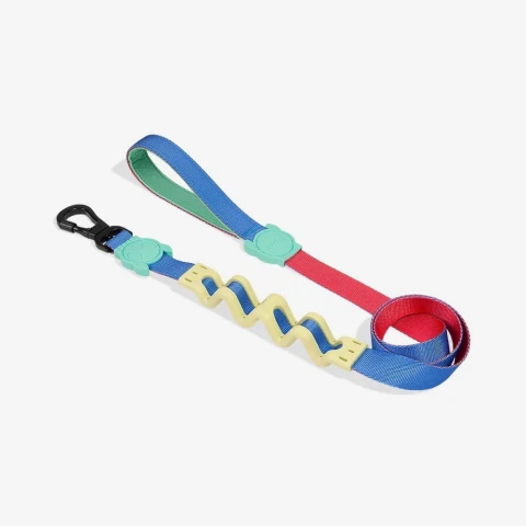 CORREA RUFF MELLOW ZEE.DOG PARA PERRO CON RESORTE AMORTIGUADOR ANTI JALONES Y ASA ACOLCHADA