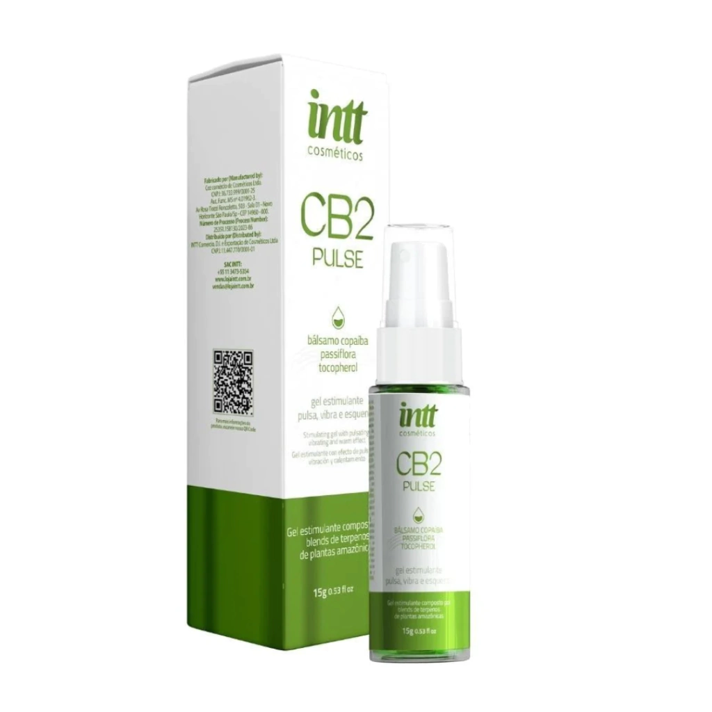 Pulse CB2 unissex com efeito quente e vibratório 15ml