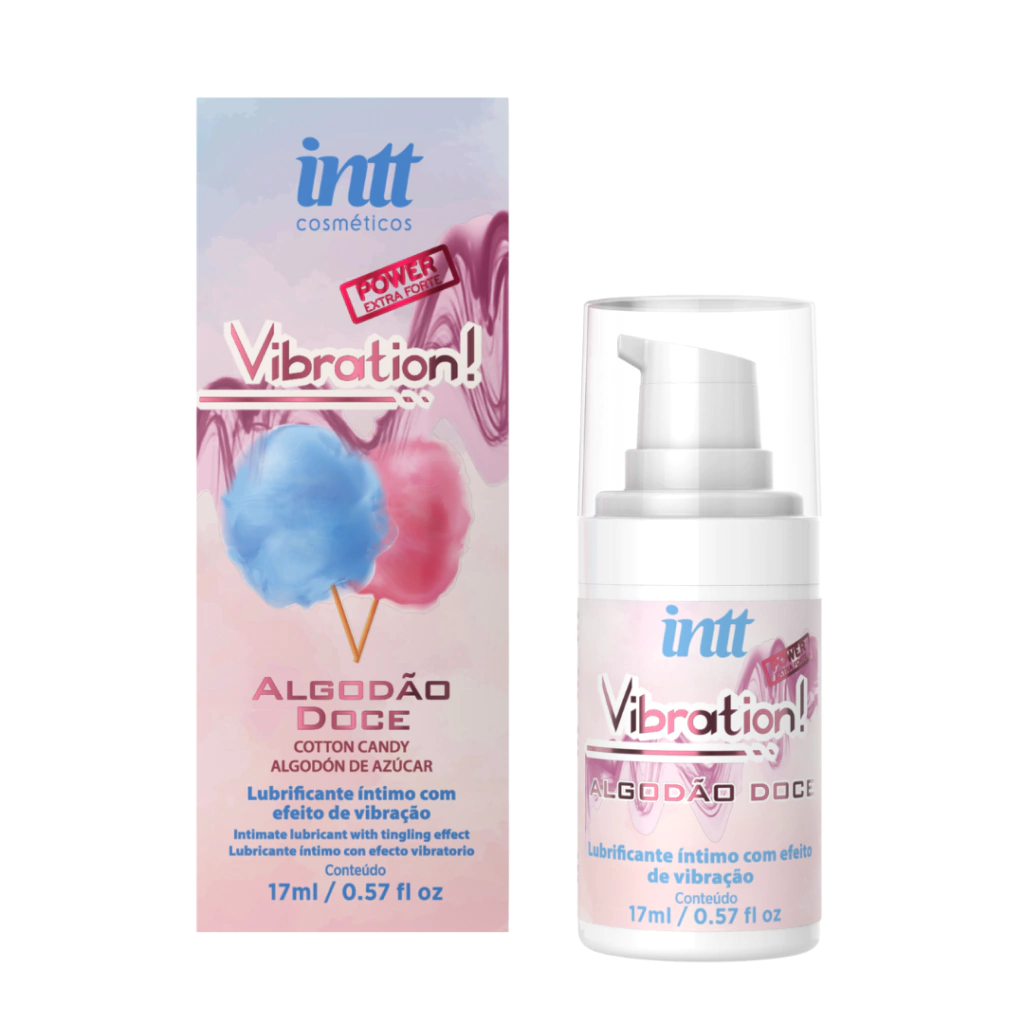 Vibration Power Algodão Doce Gel Com Efeito De Vibração, Pulsação E Aquecimento