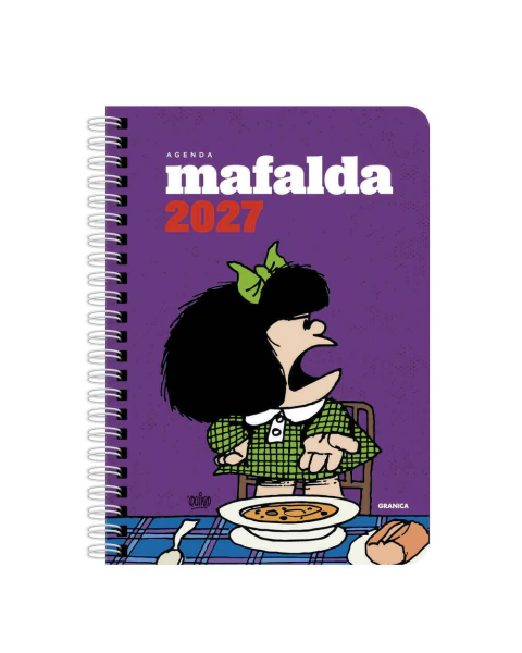Portada de Agenda Mafalda 2027 Protesta Violeta