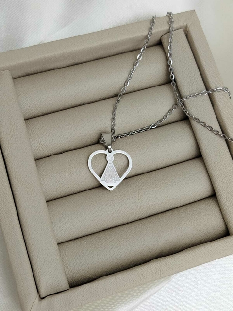 Colar Nossa Senhora em Aço - comprar online