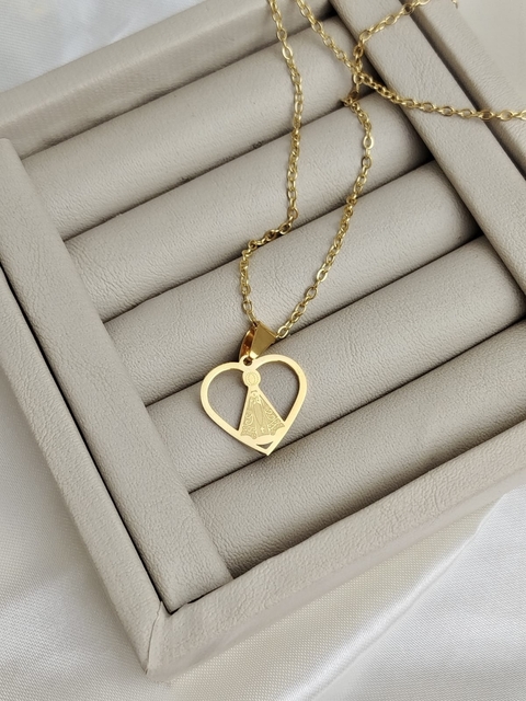 Colar Nossa Senhora Banhado a Ouro 18k - comprar online