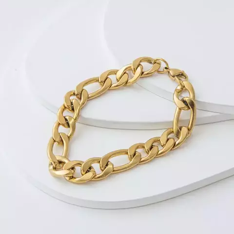 Pulseira Masculina 3x1 Banhado a Ouro18k - comprar online
