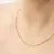 Colar Dourado Fio com Bolinhas Banhado a Ouro 18k