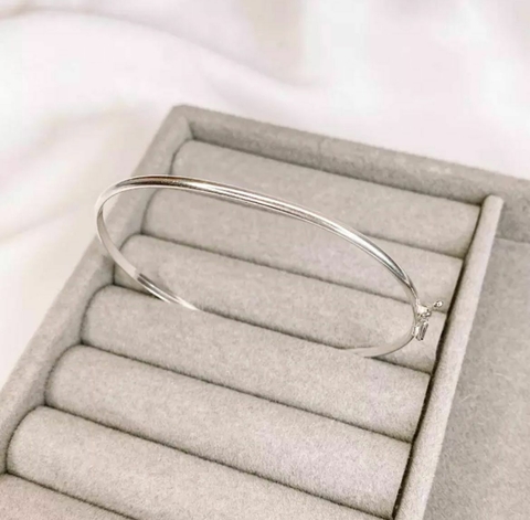 Bracelete Oval Tradicional Prata925