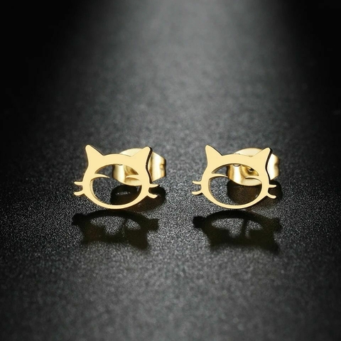 Brinco de Gatinho Banhado a Ouro 18k