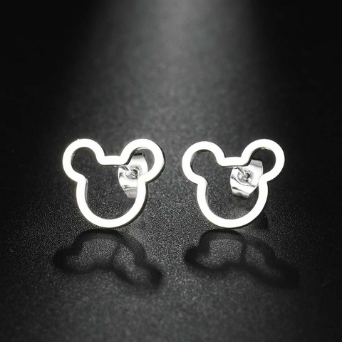 Brinco Mickey em Aço Cirúrgico