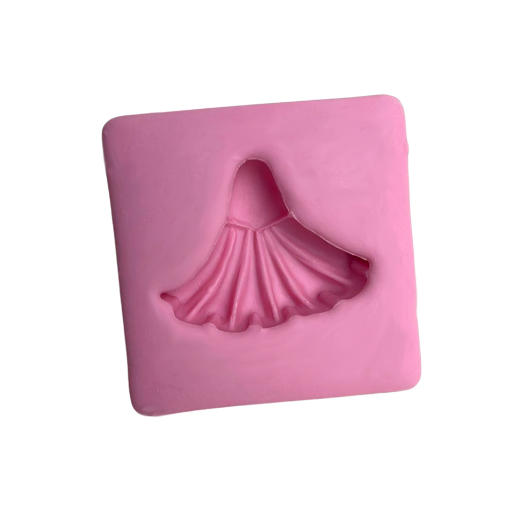 Molde de Silicone Para Biscuit Moda de Princesa 4 |Cód. 3190