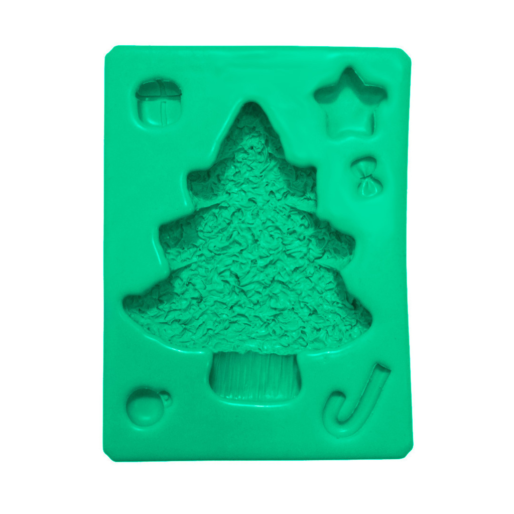 Molde de Silicone Para Biscuit Arvore de Natal Topo - MJ Artesanatos | Cód. A044 - comprar online