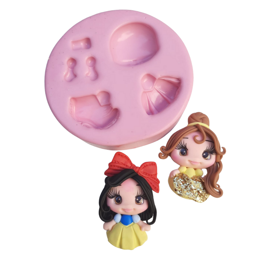 Molde de Silicone Para Biscuit Realeza 2- cod: 1504 - Mj Artesanatos