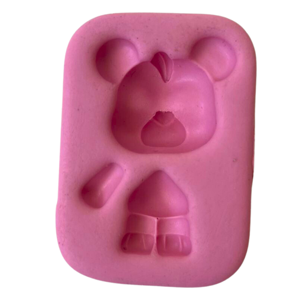 Molde de Silicone Para Biscuit Mini Ursinho Carinhoso |Cód. 3051