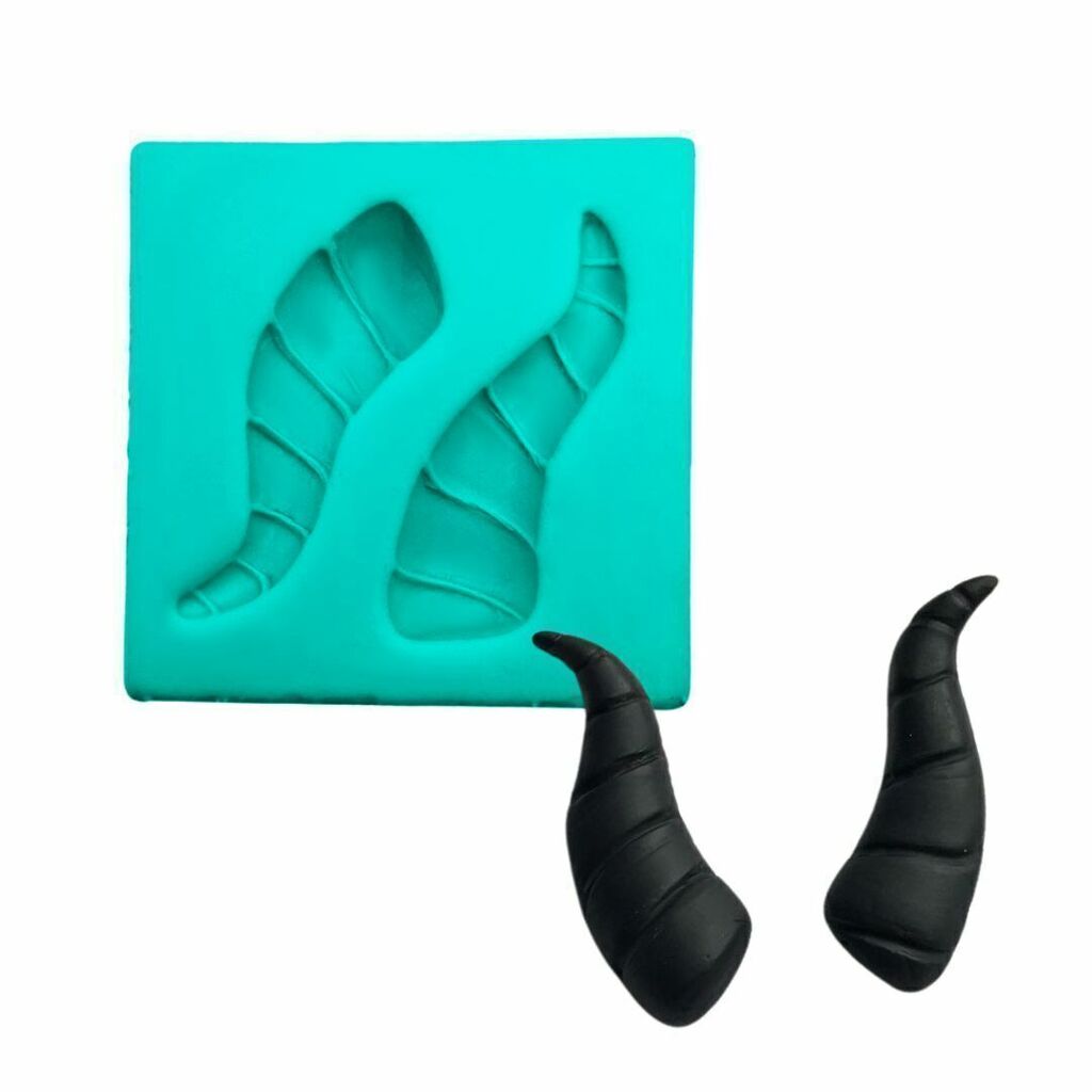 Molde de silicone para biscuit Chifre Vilã |Cód. A128