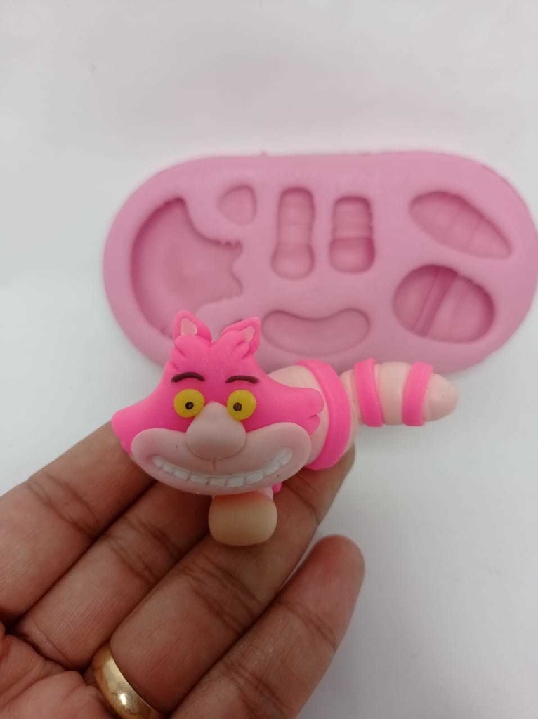 Molde Para Biscuit de Silicone Gato da Alice|Cód. 2108 - comprar online