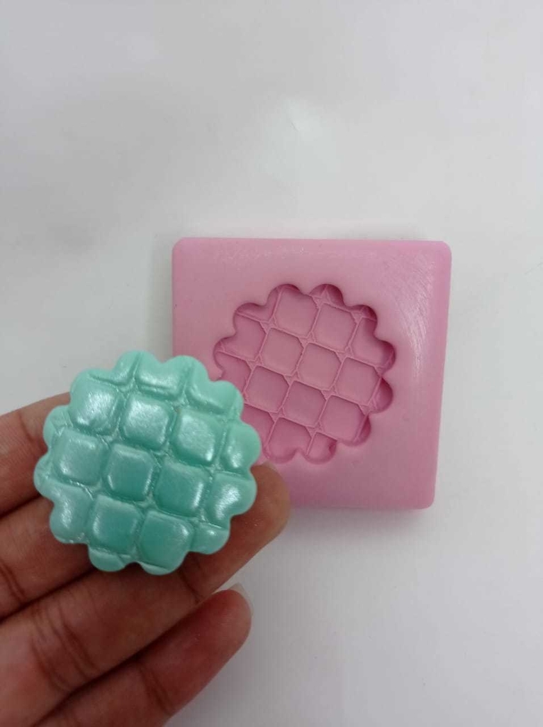 Molde de Silicone Para Biscuit Tag 6 - MJ Artesanatos |Cód. 2065