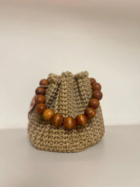 Bag Nina Bege Dourado