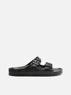 Slide Preto Flatform Tiras Brizza na internet
