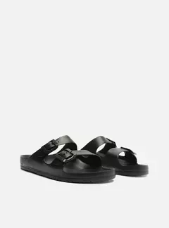 Slide Preto Flatform Tiras Brizza - Cambucá