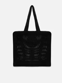 Bolsa Shopping Preta Crochê Mônaco Grande na internet