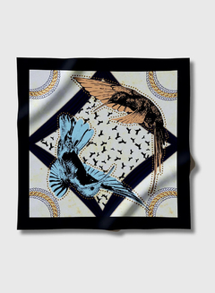 LENÇO - BEIJA FLOR PRETO - MINI LENSOUL (45X45)