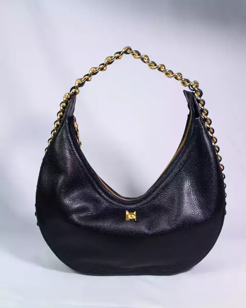 BOLSA ANA MEIA LUA PRETA / COLLAB ANINHA GOMES