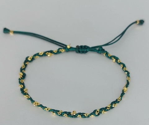 Pulseira Trançada Verde