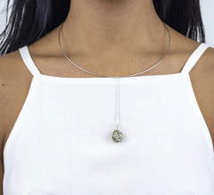 Choker Aro Pendente de Pirita
