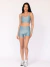 SHORT FIT CANELADO AZUL - ÉOH - É O HYPE CULTURE