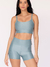 TOP FIT CANELADO AZUL na internet